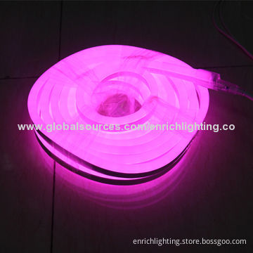 Flexible LED Neon Rope Lights with Single Color, 120/220/12/24V Input Voltage, 80 Pieces/Meter, IP65